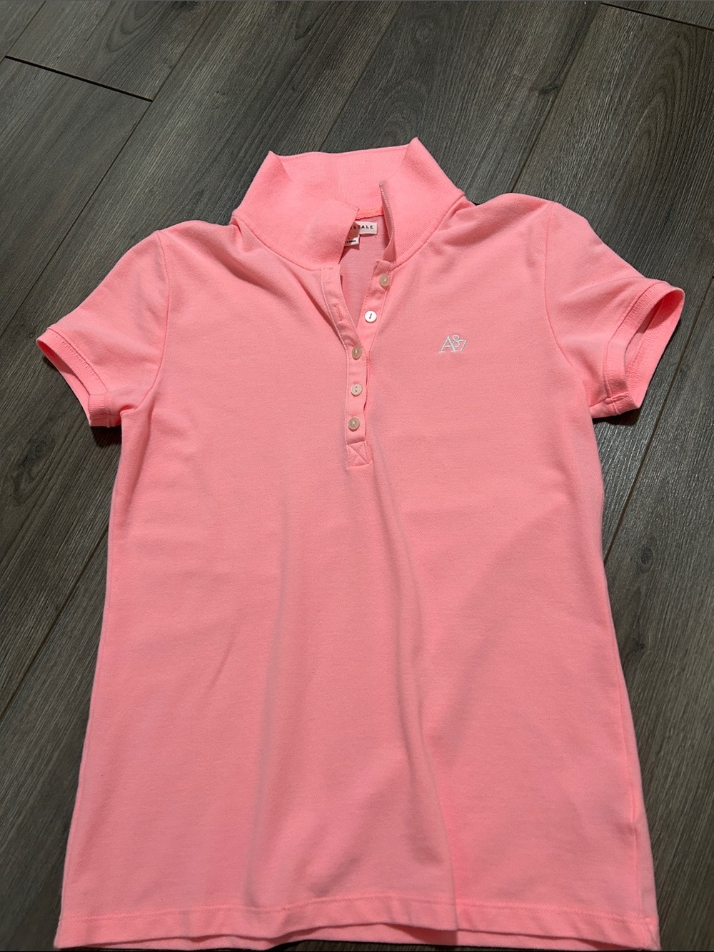 Aeropostale Coral Pink Polo Shirt - Picture 3 of 6